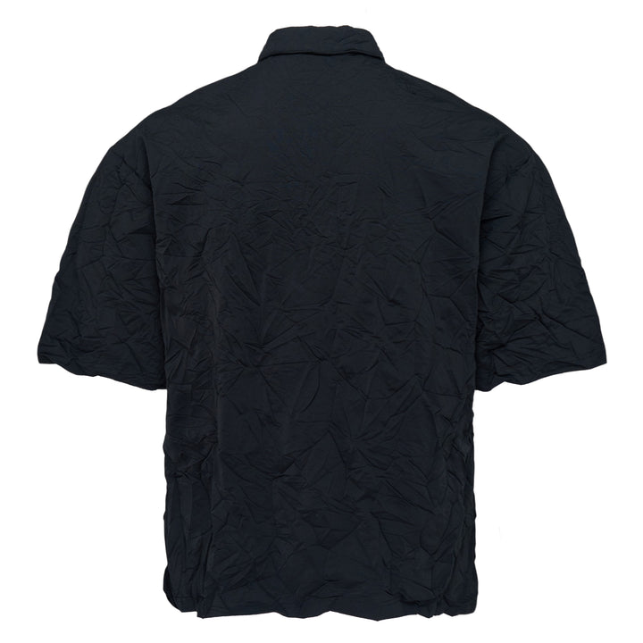 Black Cotton Polo Tee