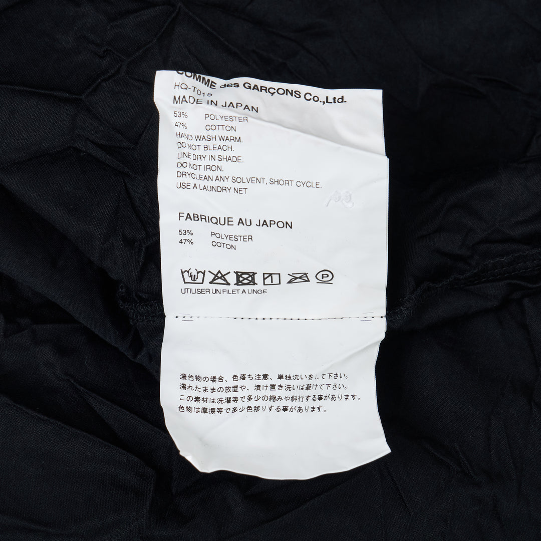 Black Cotton Polo Tee