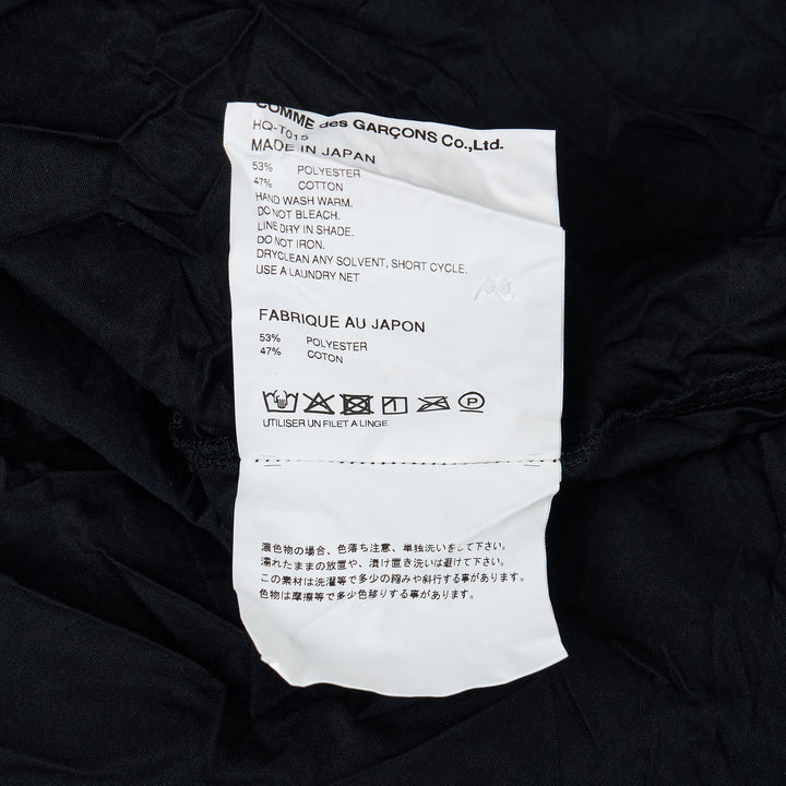 Black Cotton Polo Tee