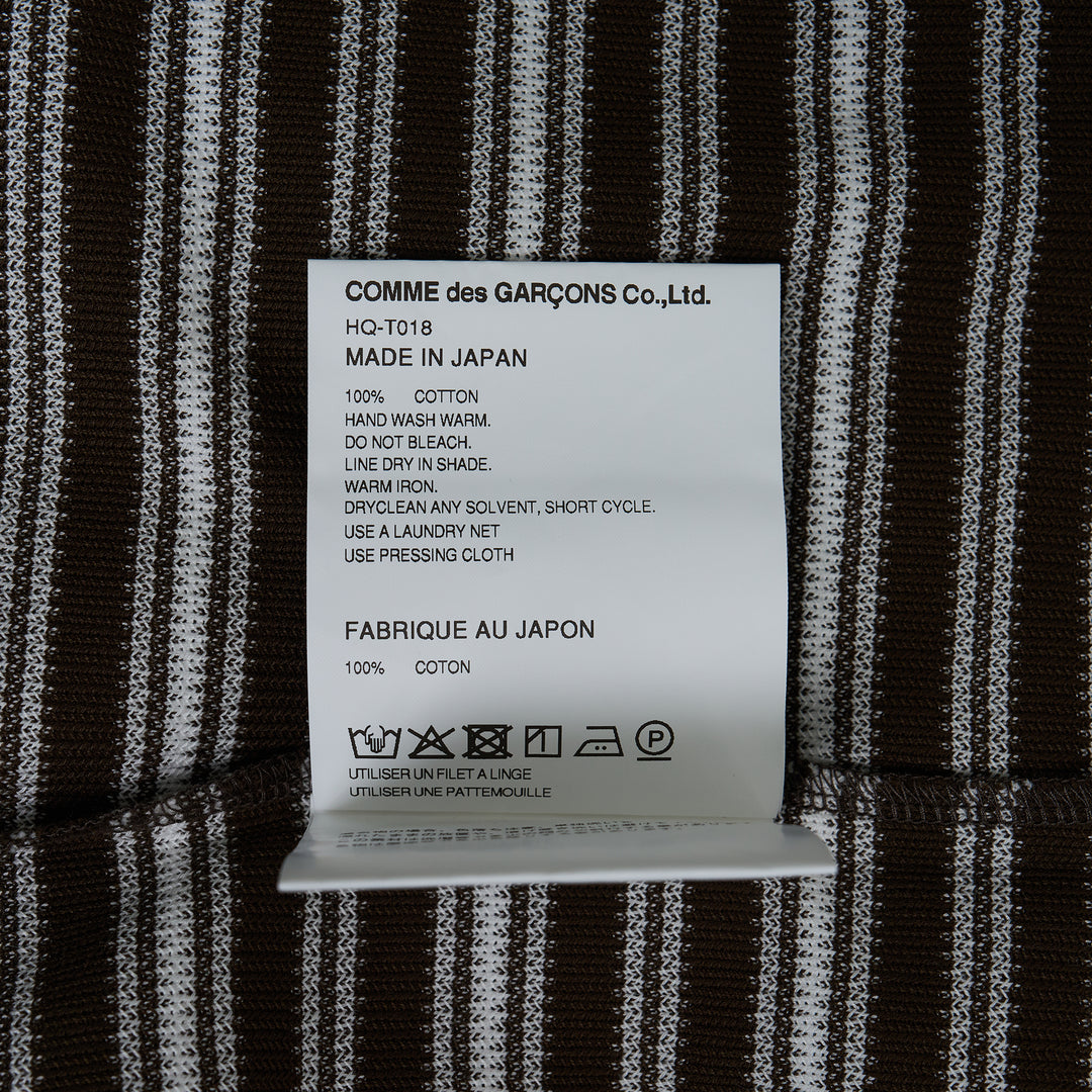 COMME des GARCONS HOMME Horizontal Stripe Cotton T-Shirt – Available at Club 21, Official Retailer in Singapore, Malaysia & Thailand with Global Shipping Online