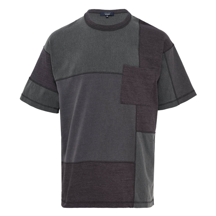Charcoal Mix Coloured Panels Tee