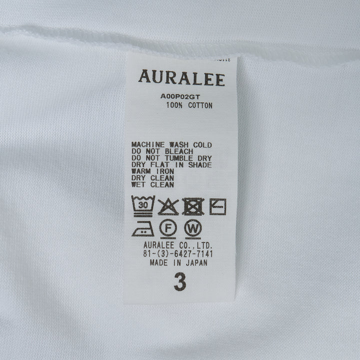 AURALEE Luster Plaiting Tee – Available at Club 21, Official Retailer in Singapore, Malaysia & Thailand with Global Shipping Online