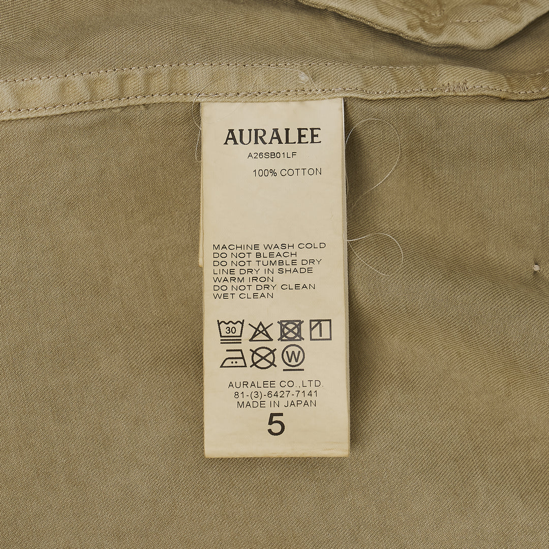 AURALEE Garment-Dyed Finx Light Chino Blouson – Available at Club 21, Official Retailer in Singapore, Malaysia & Thailand with Global Shipping Online
