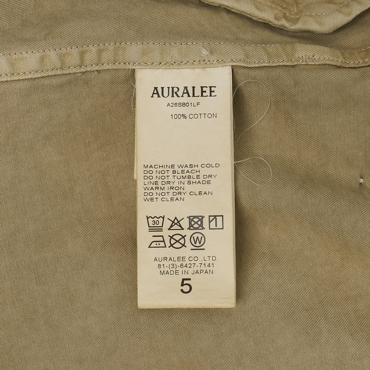 AURALEE Garment-Dyed Finx Light Chino Blouson – Available at Club 21, Official Retailer in Singapore, Malaysia & Thailand with Global Shipping Online