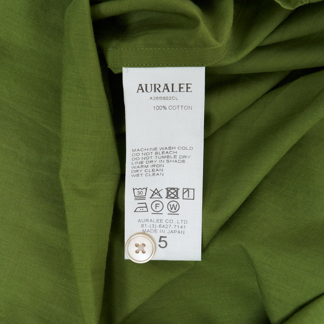 AURALEE Super Fine Cotton Lawn Shirt – Available at Club 21, Official Retailer in Singapore, Malaysia & Thailand with Global Shipping Online