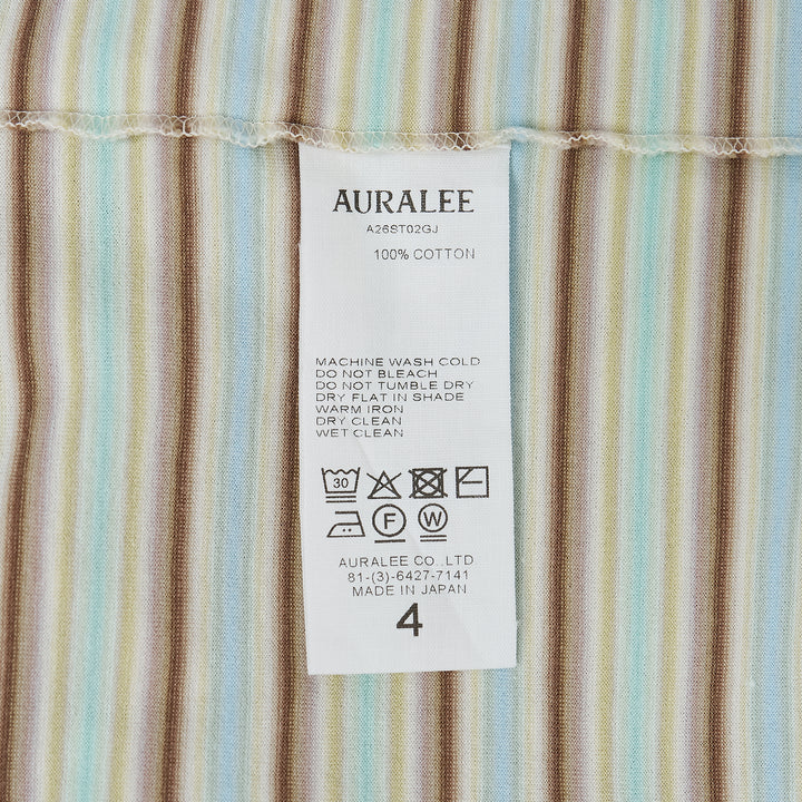 AURALEE Gradient Stripe Jersey Tee – Available at Club 21, Official Retailer in Singapore, Malaysia & Thailand with Global Shipping Online