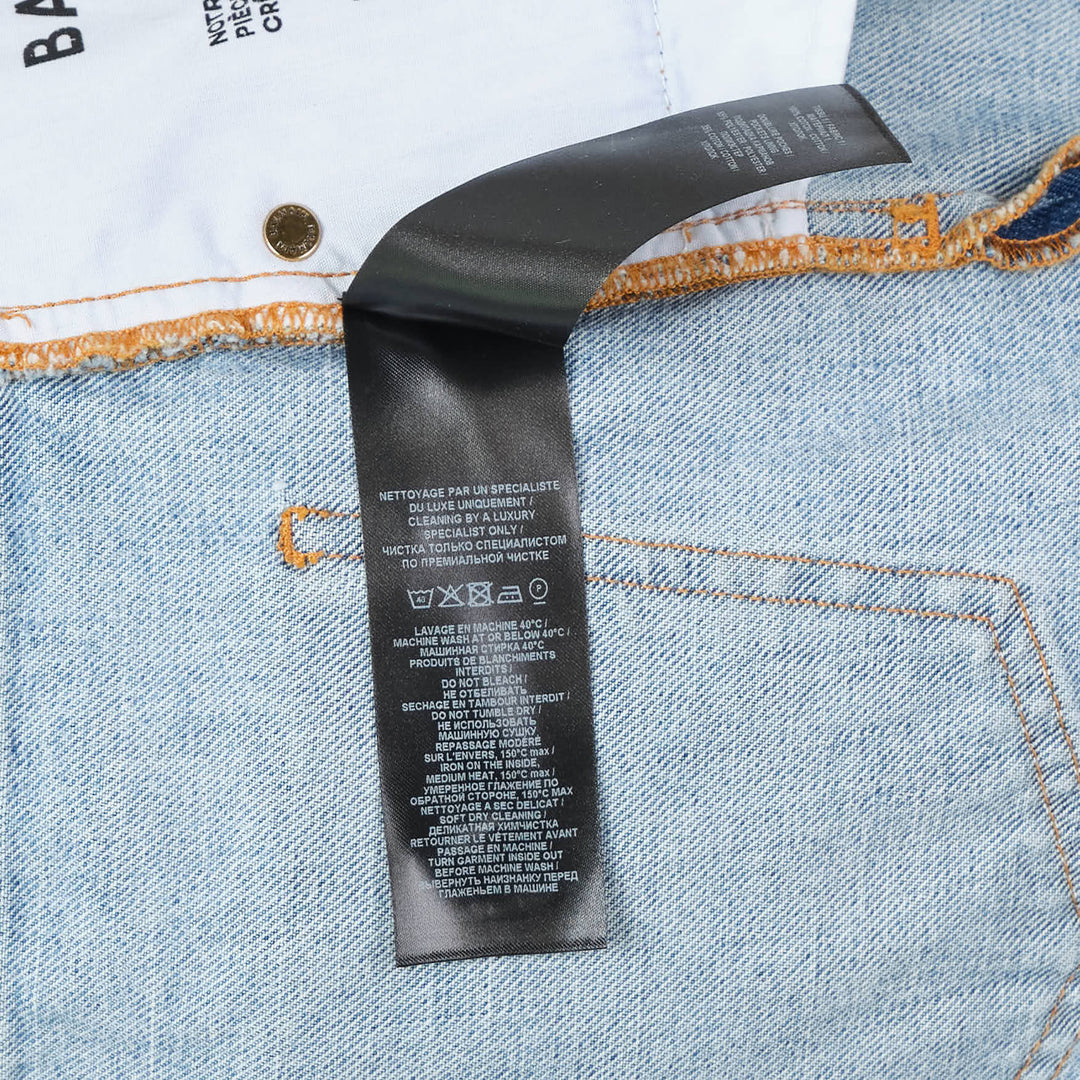 High Waisted Tailored Denim Pants