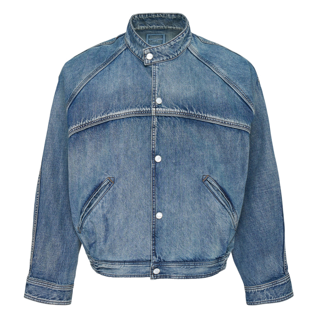 Stand Collar Denim Jacket