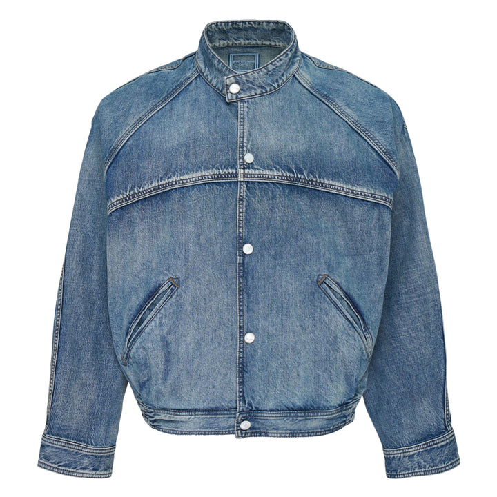 Stand Collar Denim Jacket