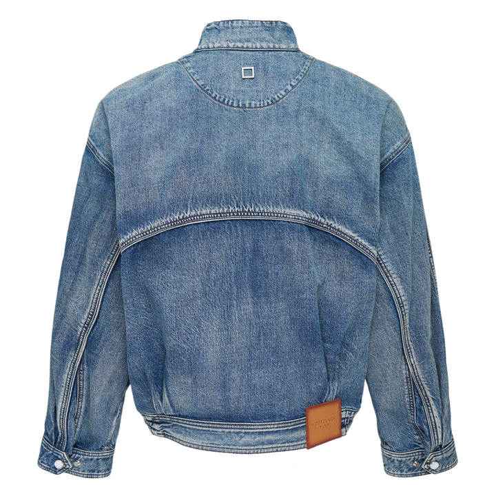 Stand Collar Denim Jacket
