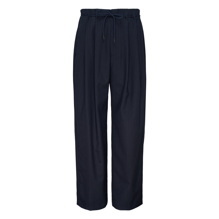 Suiting Pants With Robe Belt Detail
