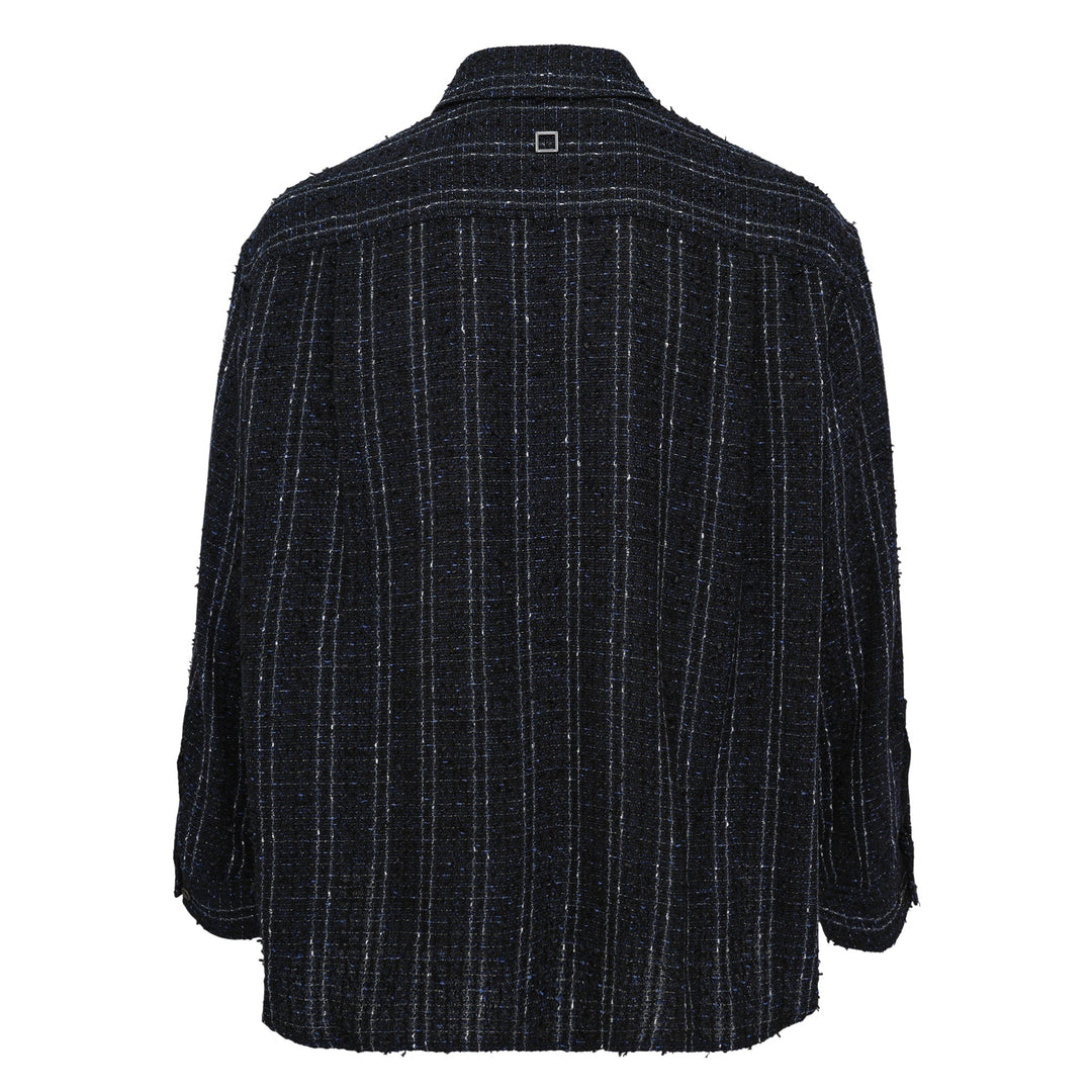 Long Sleeve Tweed Shirt