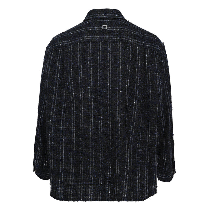 Long Sleeve Tweed Shirt