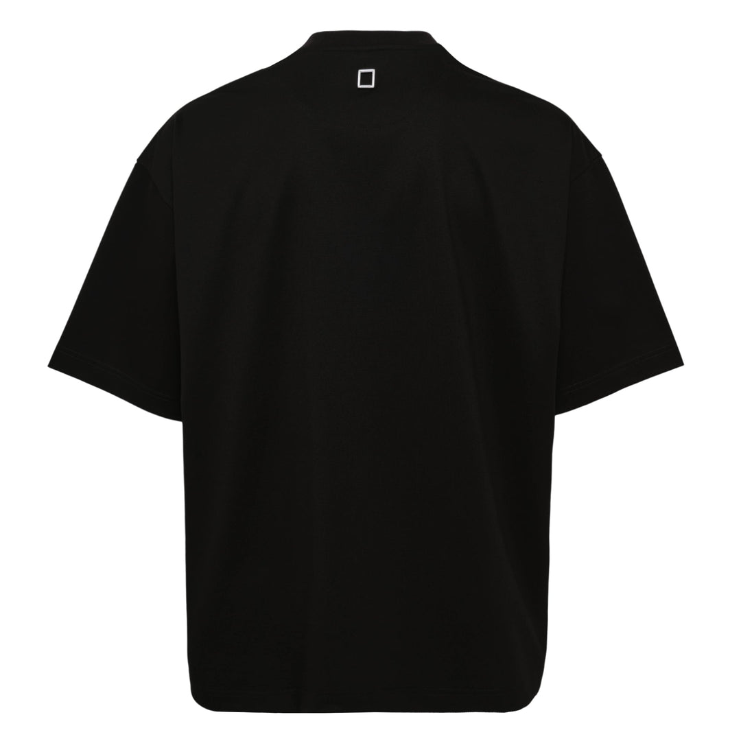 Oversized Front Square Embroidered Tee