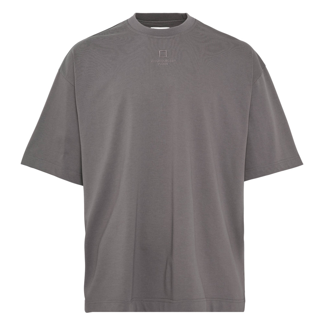 Oversized Front Square Embroidered Tee