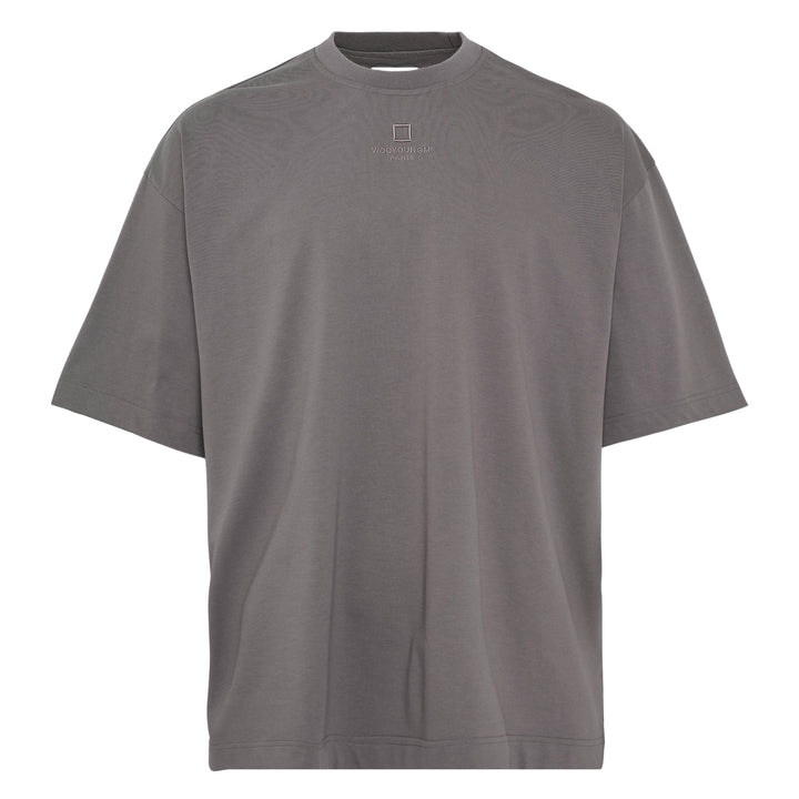 Oversized Front Square Embroidered Tee