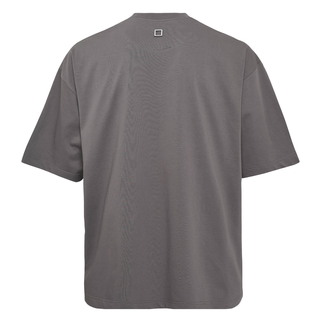 Oversized Front Square Embroidered Tee