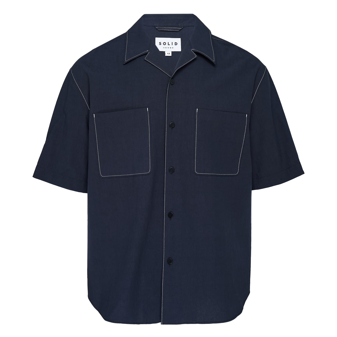 Double Pockets Short Sleeve Shirt
