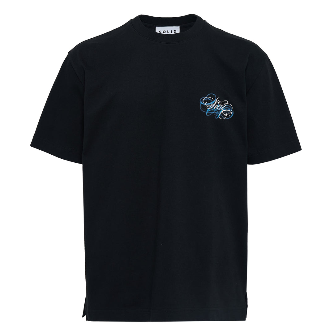 Cursive Obsession Back Print T-Shirt