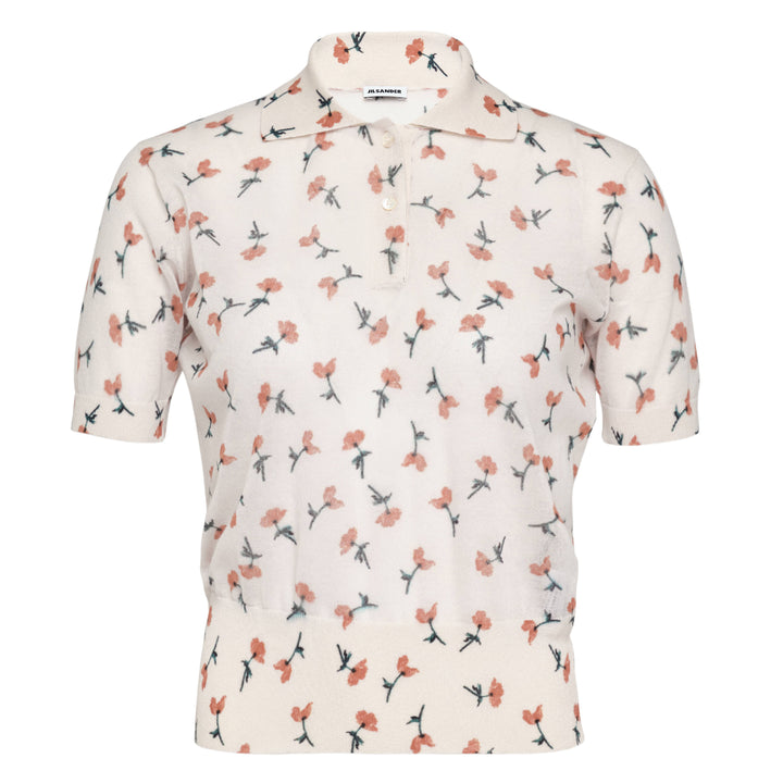 Polo Shirt Printed Sheer Cotton