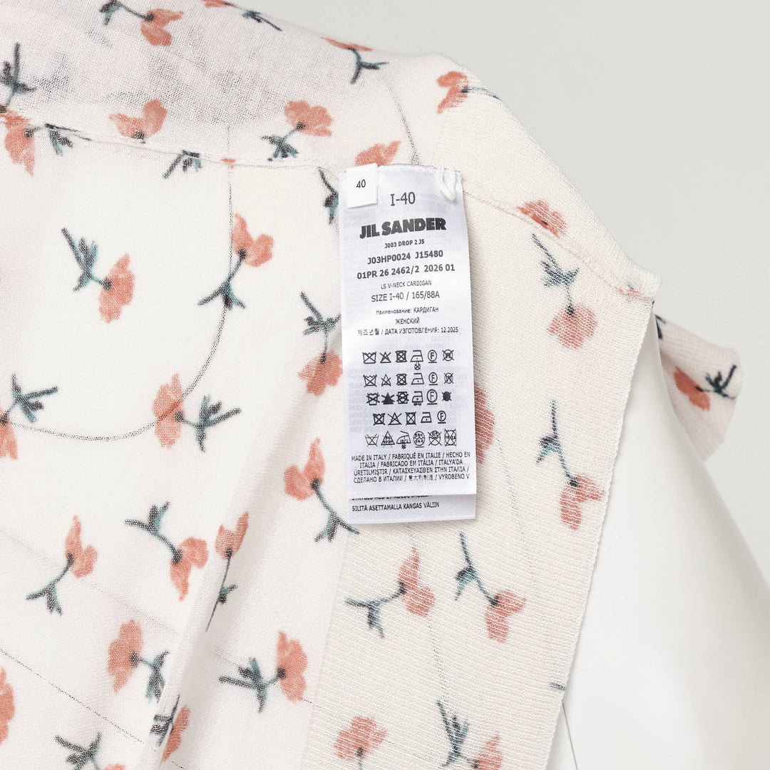 Printed Sheer Cotton Cardigan