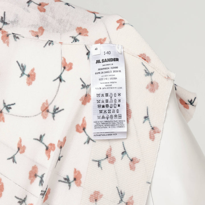 Printed Sheer Cotton Cardigan