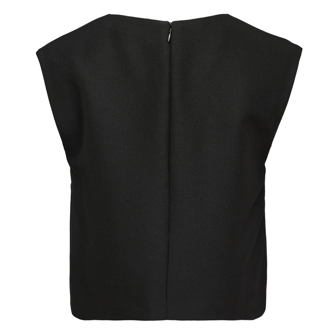 Wool Mohair Grain De Poudre Top