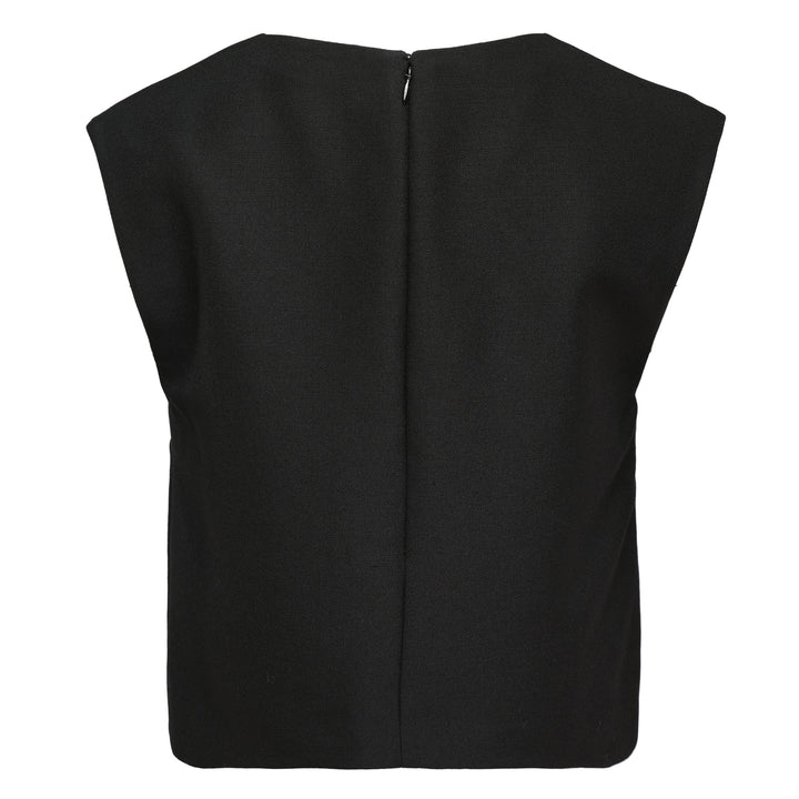 Wool Mohair Grain De Poudre Top