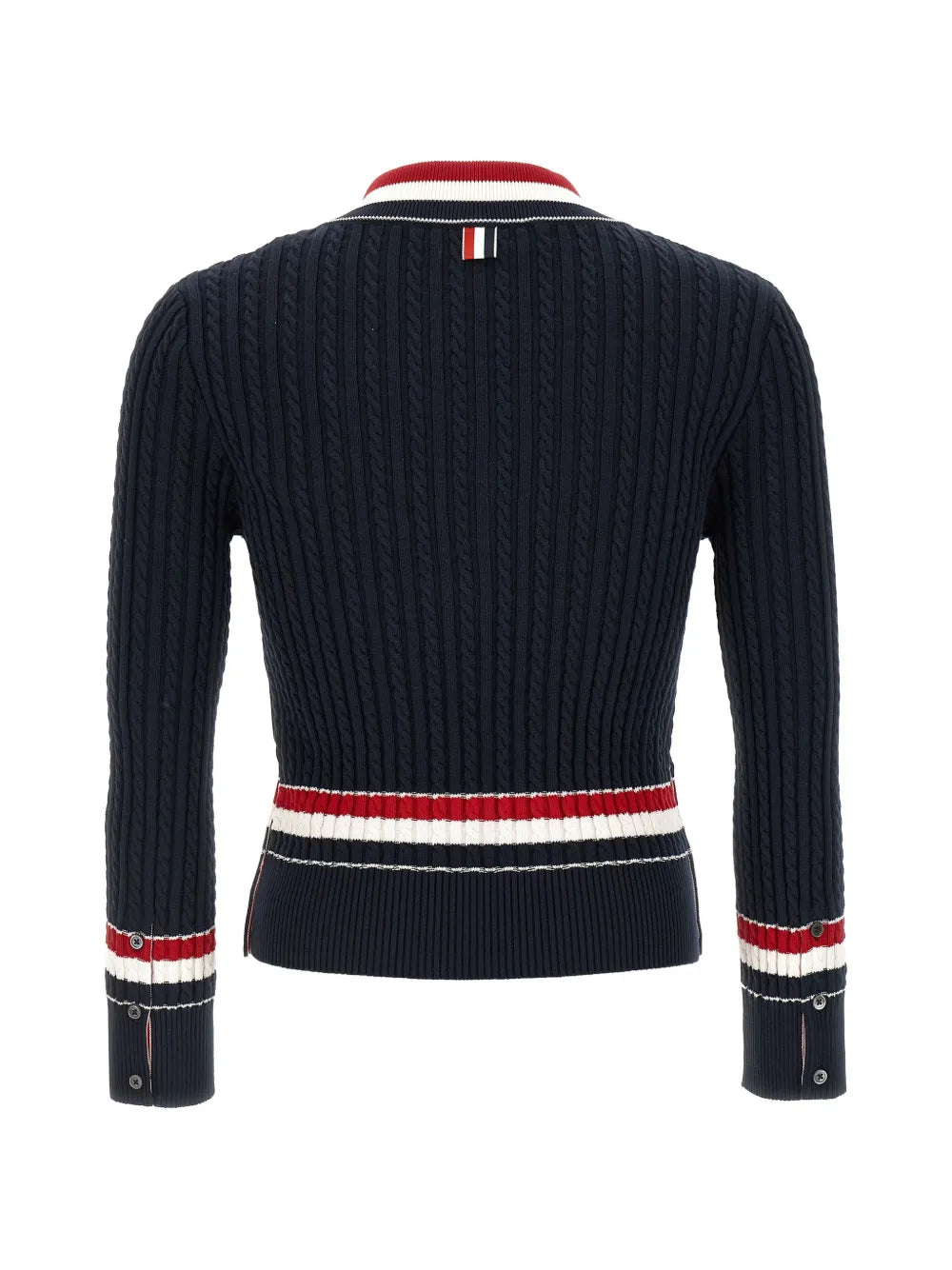 Thom Browne Baby Cable V Neck Cricket Pullover - view 2