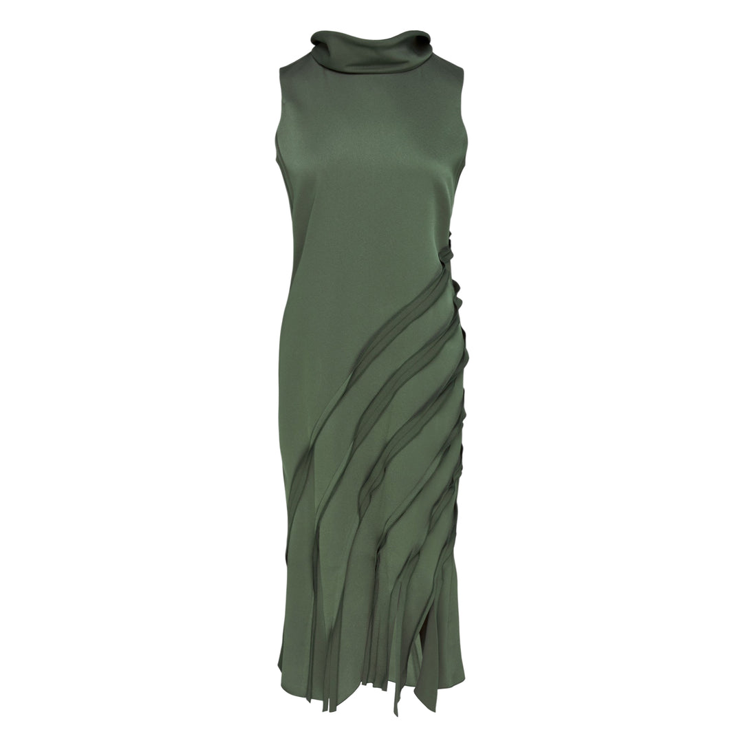 Satin Back Crepe Ava Woven Dress