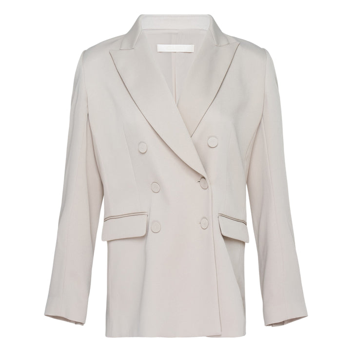 Satin Back Crepe Bianca Jacket