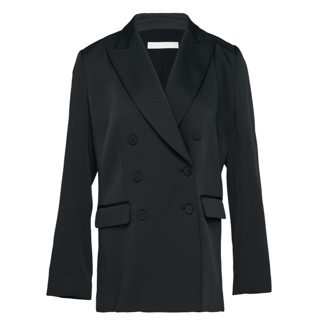 Satin Back Crepe Bianca Jacket