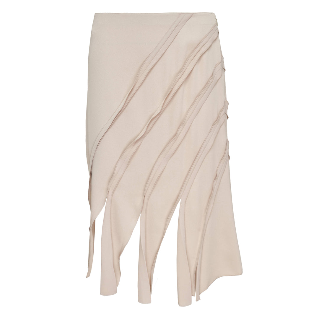 Satin Back Crepe Daisy Skirt