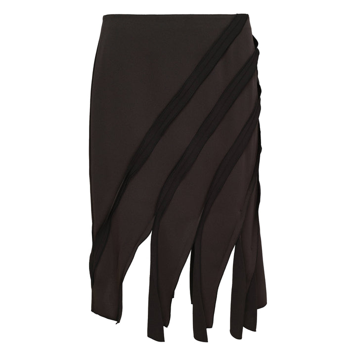Satin Back Crepe Daisy Skirt