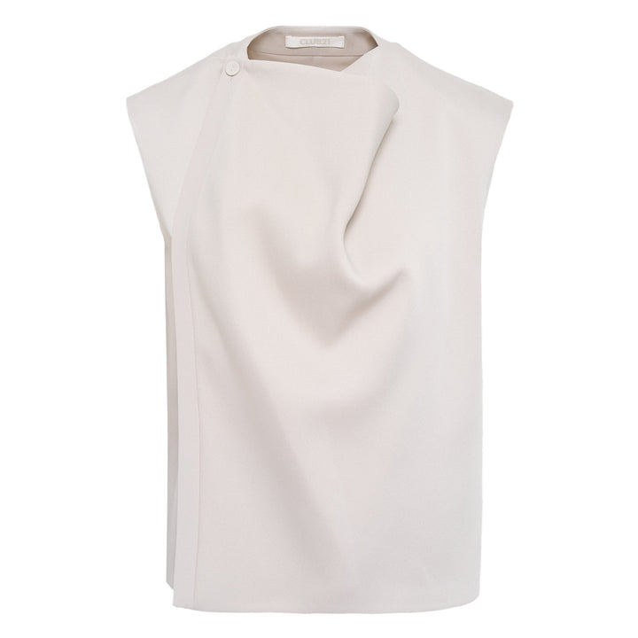Satin Back Crepe Noelle Woven Top