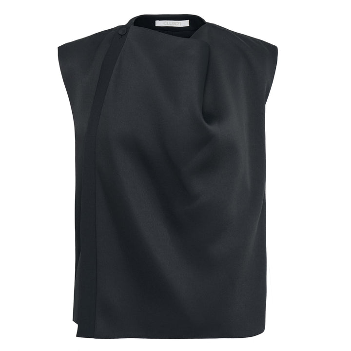 Satin Back Crepe Noelle Woven Top