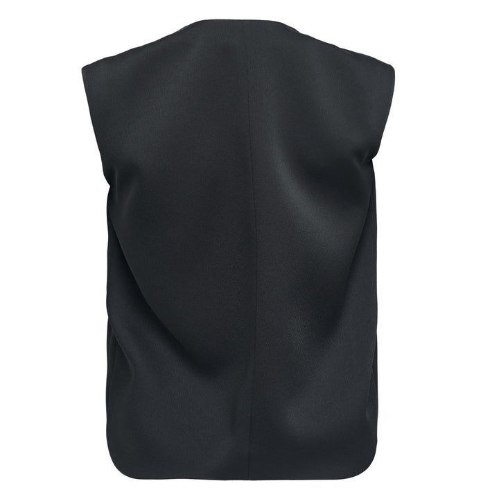 Satin Back Crepe Noelle Woven Top