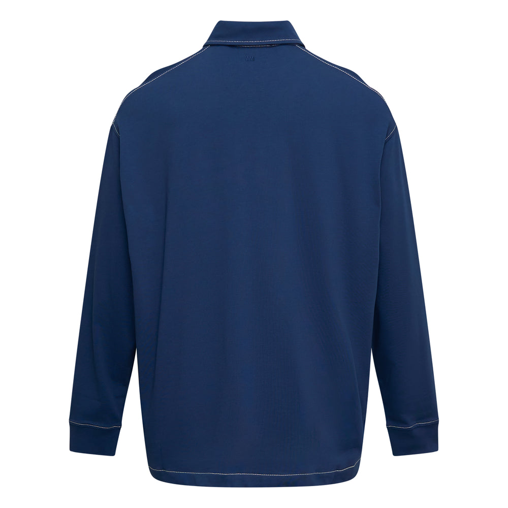 AMI Ami De Coeur Long Sleeve Oversize Polo – Available at Club 21, Official Retailer in Singapore, Malaysia & Thailand with Global Shipping Online