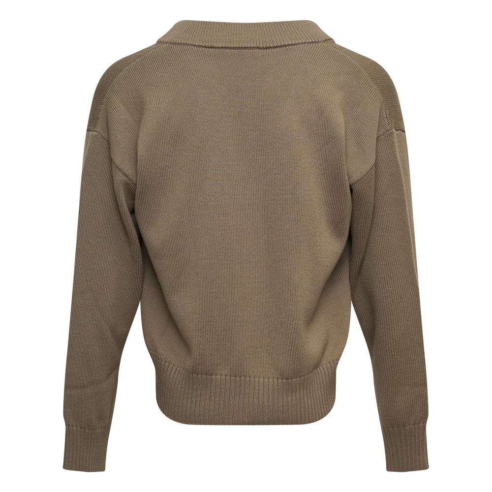 AMI Contrasted Ami De Coeur Cardigan – Available at Club 21, Official Retailer in Singapore, Malaysia & Thailand with Global Shipping Online