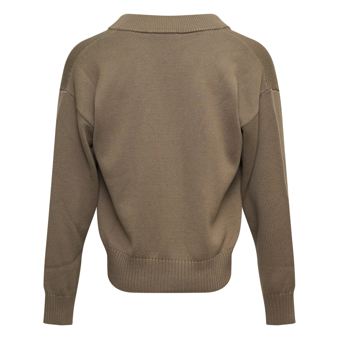 AMI Contrasted Ami De Coeur Cardigan – Available at Club 21, Official Retailer in Singapore, Malaysia & Thailand with Global Shipping Online