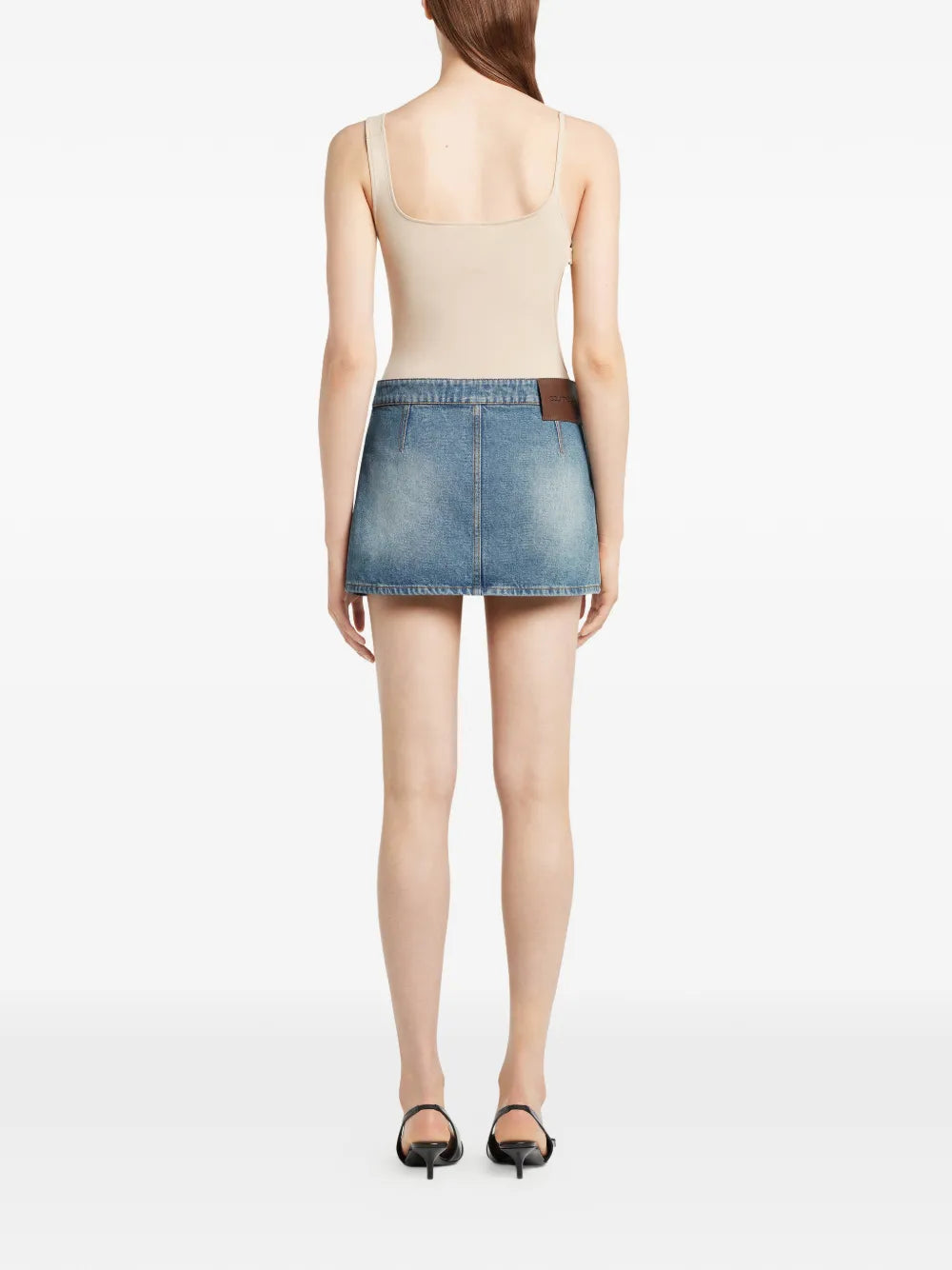Signature Denim Mini Skirt