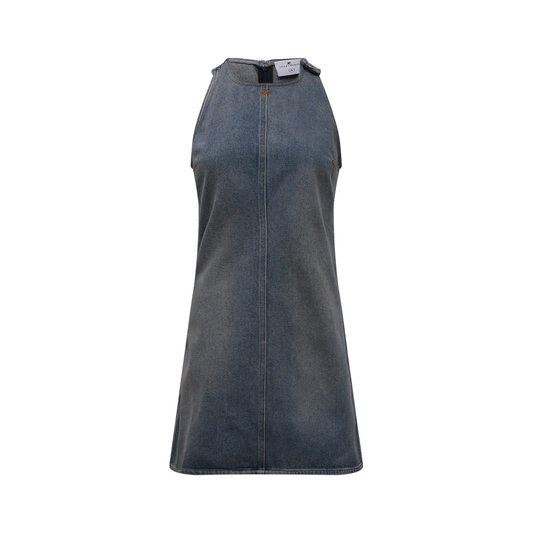 Courreges Heritage Denim A-Line Dress – Available at Club 21, Official Retailer in Singapore, Malaysia & Thailand with Global Shipping Online