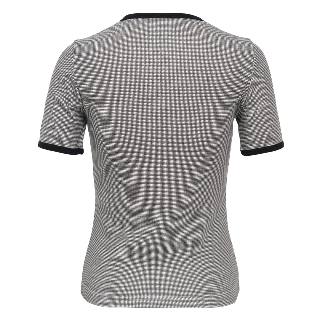 Houndstooth Contrast T-Shirt