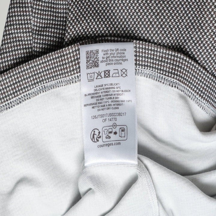 Houndstooth Contrast T-Shirt