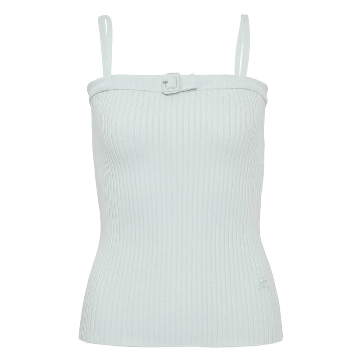 Buckle Rib Knit Top