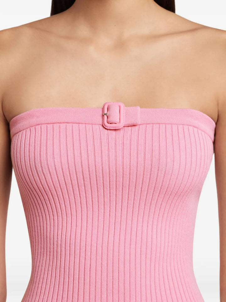 Buckle Rib Knit Top