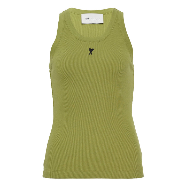 Contrasted AMI De Coeur Tank Top