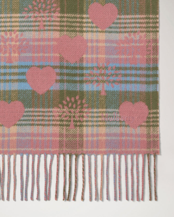 Heritage Check Heart Scarf