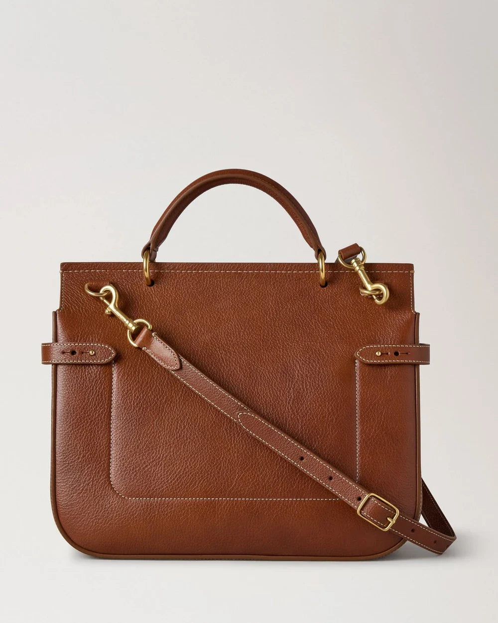 Large Amberley Top Handle Natural Vegetable Tanned
