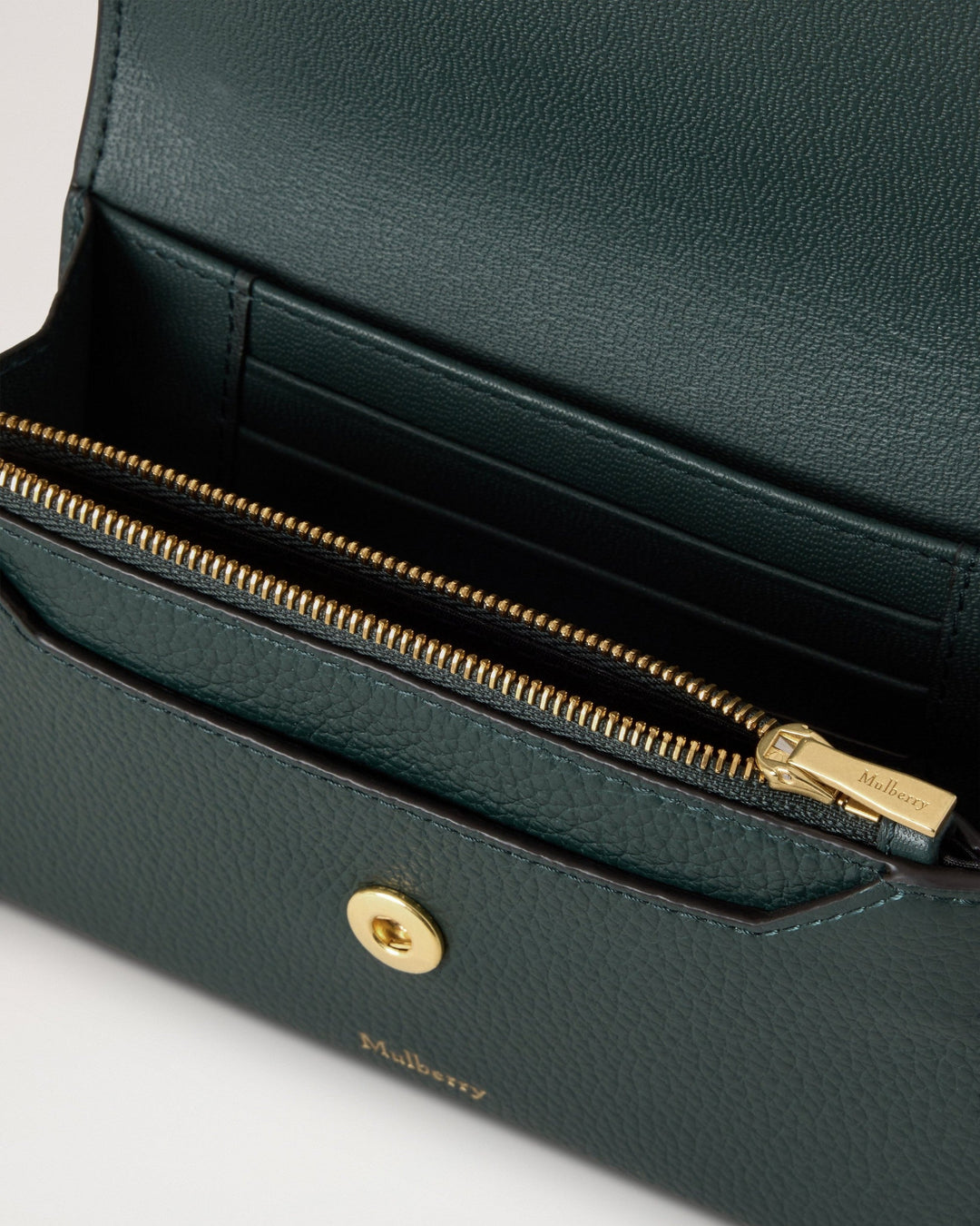 Press Stud Wallet Small Classic Grain